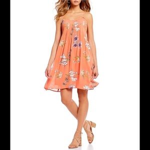 a loves a floral slip dress